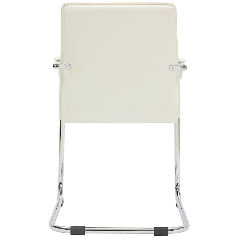 Eleganta och bekväma besöksstolar med konstläder och metallram