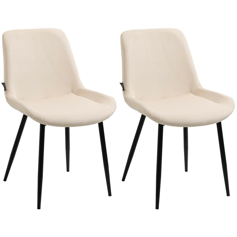 Victoria matstolar i sammet - set om 2 st