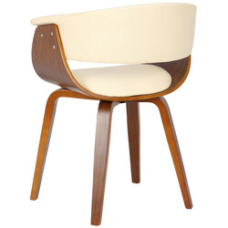 Bruce matstolar i böjt trä och konstläder