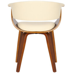 Bruce matstolar i böjt trä och konstläder