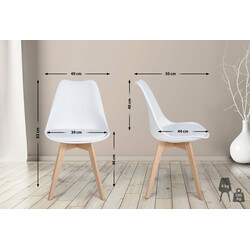 Lätt och robust stol med ergonomisk design