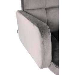 Elegant justerbar barstol i sammet med fotstöd