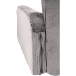 Elegant justerbar barstol i sammet med fotstöd