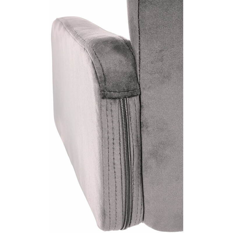 Elegant justerbar barstol i sammet med fotstöd