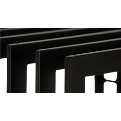 Handgjord vedställning i pulverlackerad metall, olika storlekar