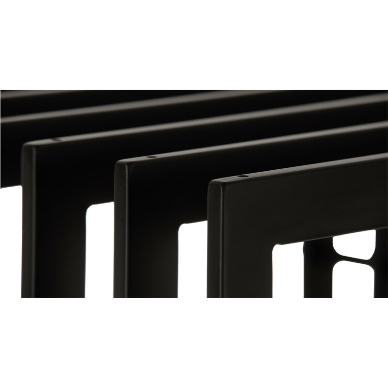 Handgjord vedställning i pulverlackerad metall, olika storlekar