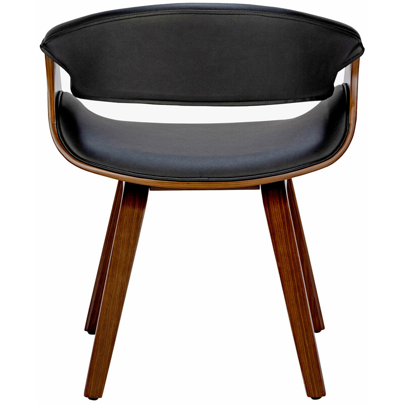 Bekväm matstol med armstöd och hållbar träkonstruktion