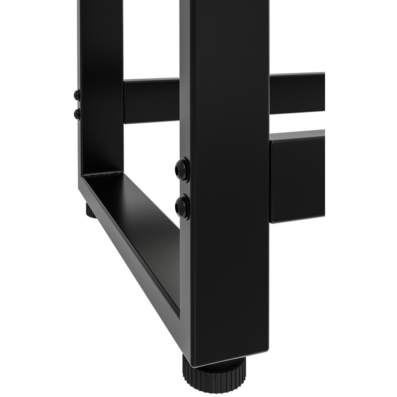 Elegant och funktionell vedställning i svart pulverlackerat stål