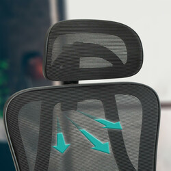 Modern justerbar plaststol med konstläder och fotstöd