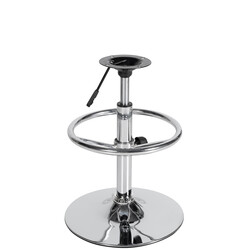 Kromfärgat höjdjusterbart metallstativ för barstol reservdelar