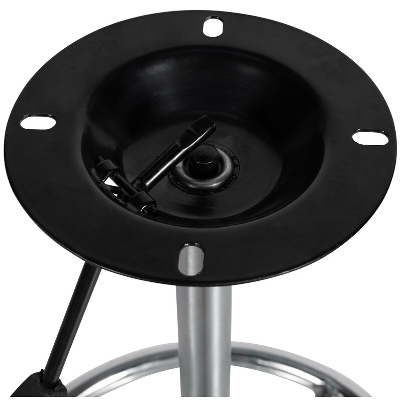 Kromfärgat höjdjusterbart metallstativ för barstol reservdelar