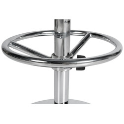 Kromfärgat höjdjusterbart metallstativ för barstol reservdelar