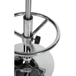 Kromfärgat höjdjusterbart metallstativ för barstol reservdelar