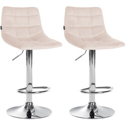 Elegant och bekväm höjdjusterbar barstol i sammet