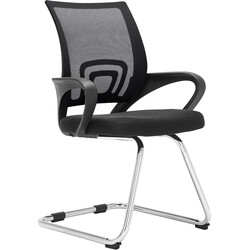 Ergonomisk gungstol i metall med vadderad sits