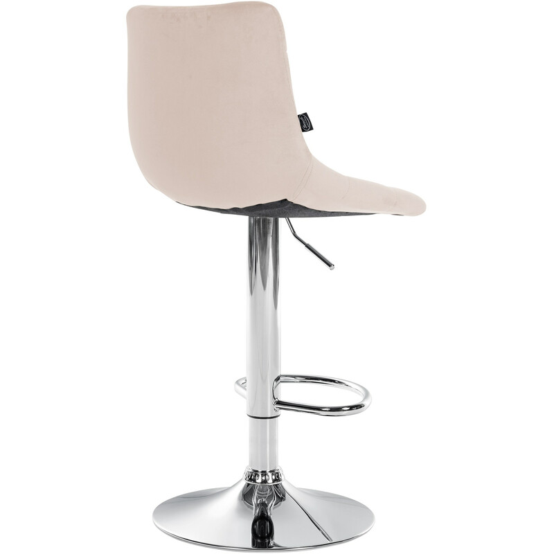 Elegant och bekväm höjdjusterbar barstol i sammet