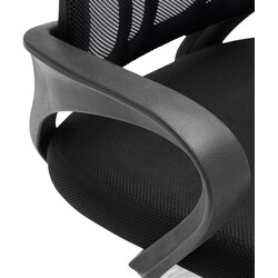 Ergonomisk gungstol i metall med vadderad sits