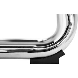 Ergonomisk gungstol i metall med vadderad sits