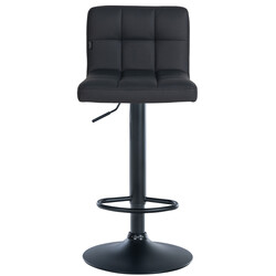 Moderna justerbara barstolar i konstläder med fotstöd