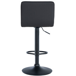 Moderna justerbara barstolar i konstläder med fotstöd