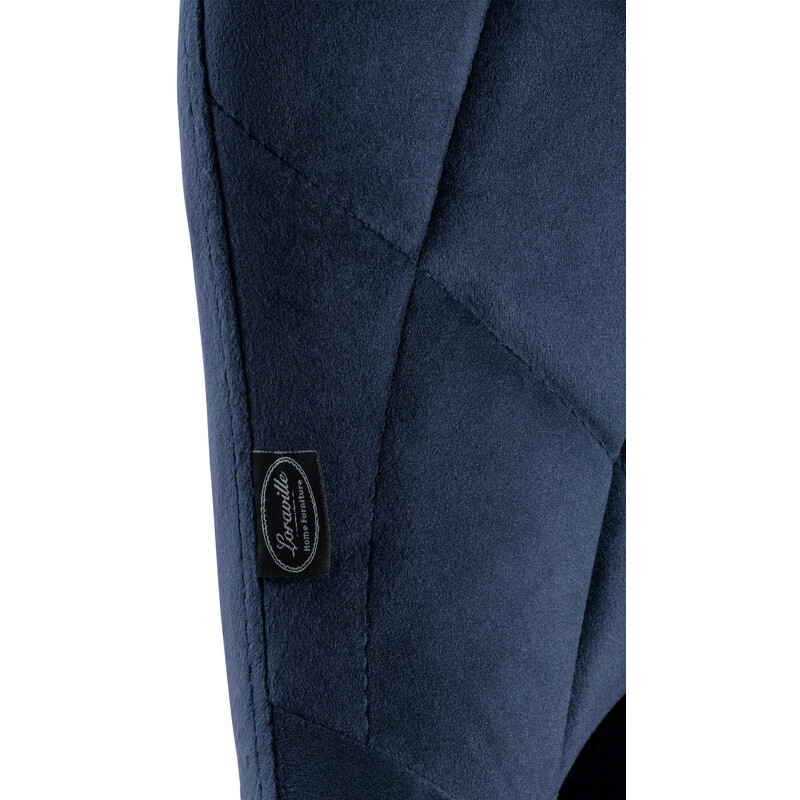 Elegant barstol i sammet med justerbar höjd och fotstöd