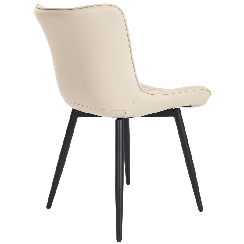 Elegant moderna stolar med bekväm stoppning och metallram