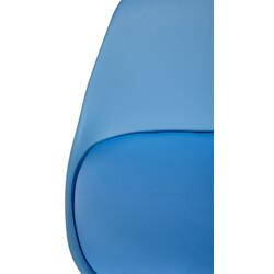 Modern barstol i bok med konstläder och fotstöd