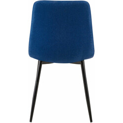 Modern matstol med bekväm stoppning och stabil metallram