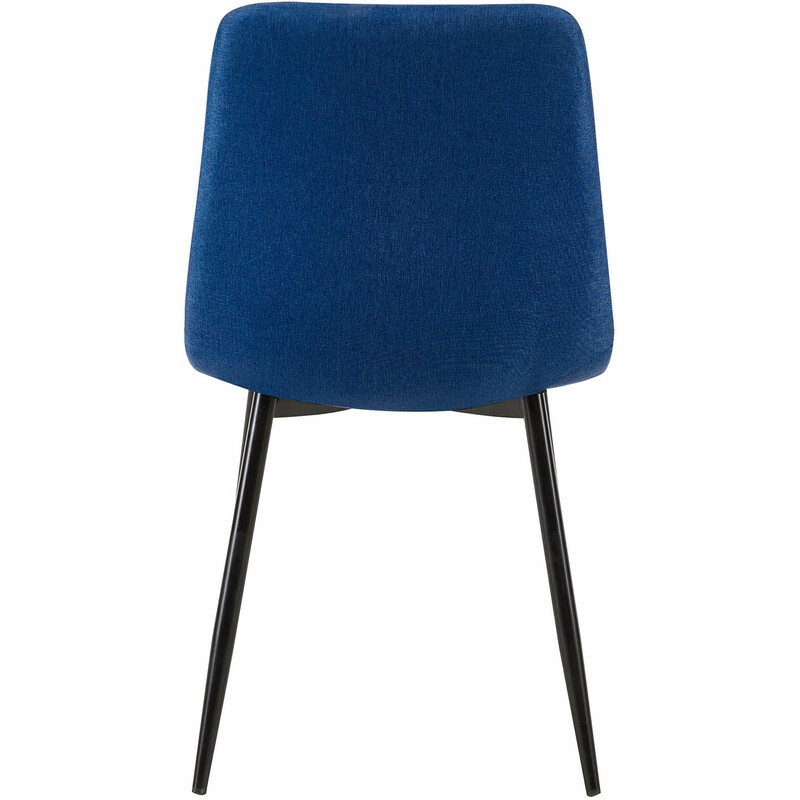 Modern matstol med bekväm stoppning och stabil metallram