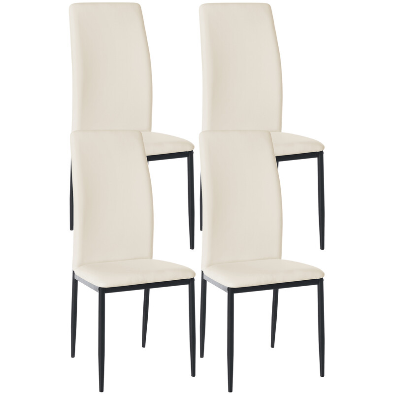 Elegant matstolsuppsättning i sammet eller konstläder för hemmet