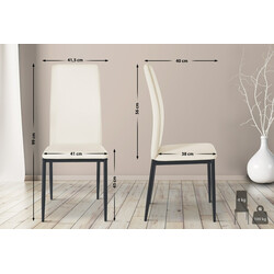 Elegant stolset i sammet eller konstläder för modern inredning