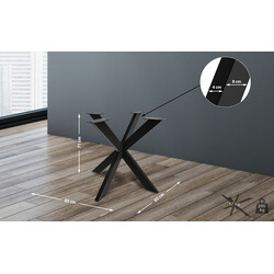 Robusta bordsben i metall för modern och industriell design