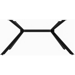 Industriellt bordsstativ i svart stål med hög lastkapacitet