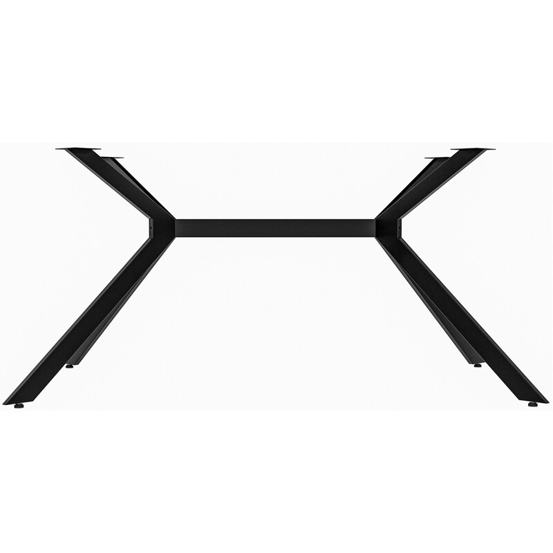 Industriellt bordsstativ i svart stål med hög lastkapacitet