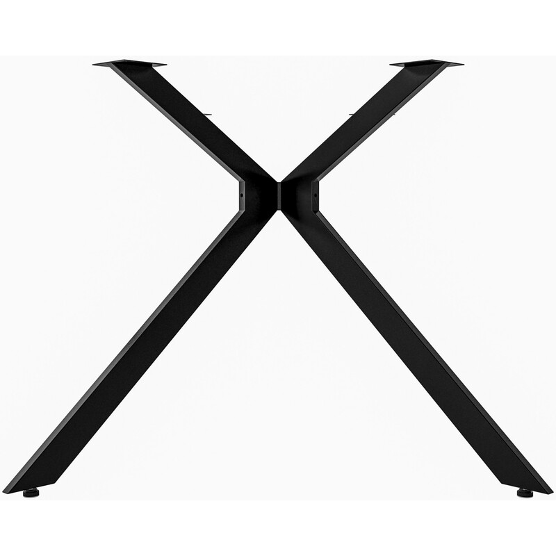 Industriellt bordsstativ i svart stål med hög lastkapacitet