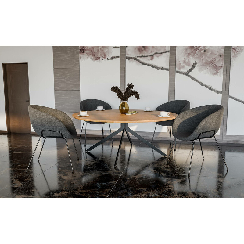 Industriellt bordsstativ i pulverlackerat stål, justerbar och hållbar