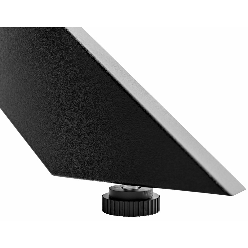 Industriellt bordsstativ i pulverlackerat stål, justerbar och hållbar