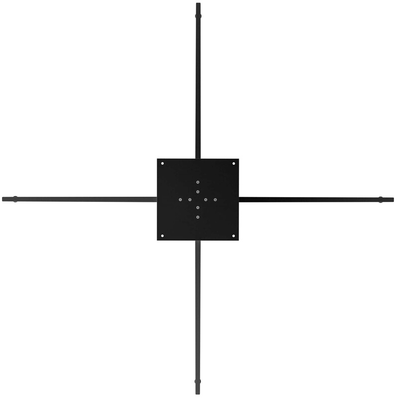 Industriellt bordsstativ i pulverlackerat stål, justerbar och hållbar