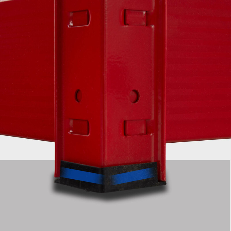 Robust hyllsystem för tung förvaring, justerbar och enkel montering