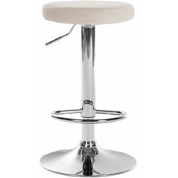 Sammetsklädd barstol med höjdjustering och 360° rotation