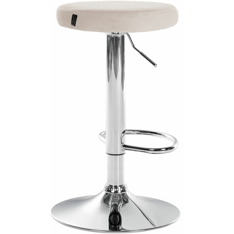 Sammetsklädd barstol med höjdjustering och 360° rotation