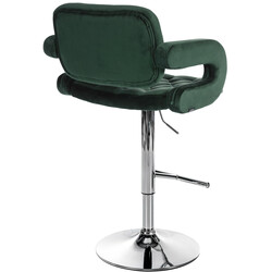 Dublin barstol med justerbar höjd och sammetklädsel