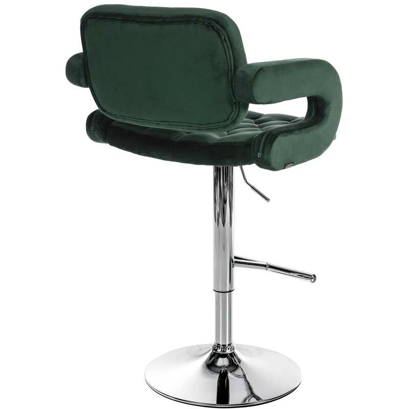 Dublin barstol med justerbar höjd och sammetklädsel