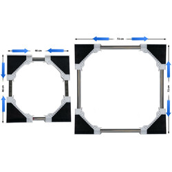 Mellansats för stapling av torktumlare och tvättmaskin