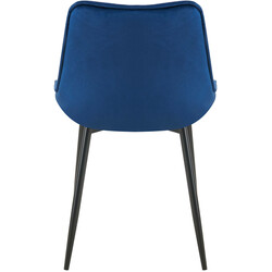 Wallace matstol i sammet med quiltat mönster