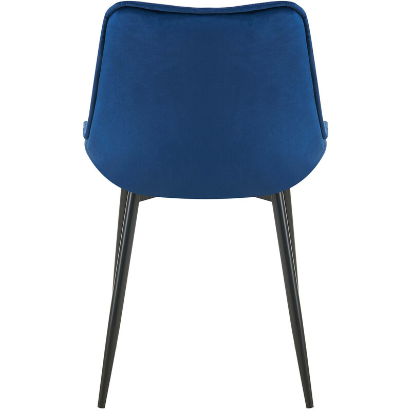 Wallace matstol i sammet med quiltat mönster