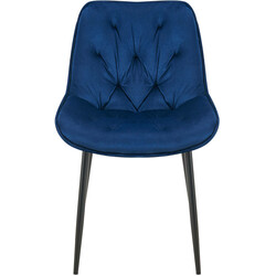 Wallace matstol i sammet med quiltat mönster