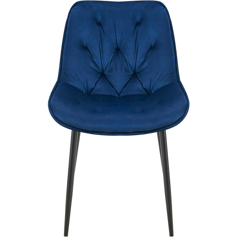 Wallace matstol i sammet med quiltat mönster