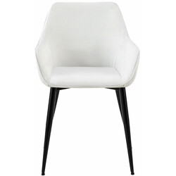 Elegant och bekväm stol med robust metallram