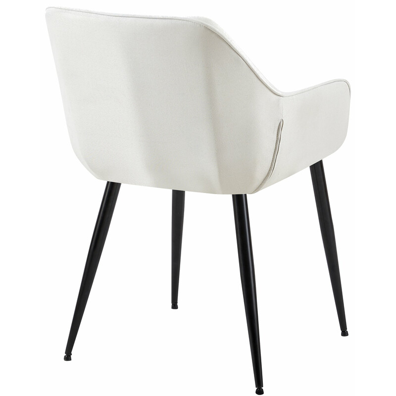 Elegant och bekväm stol med robust metallram